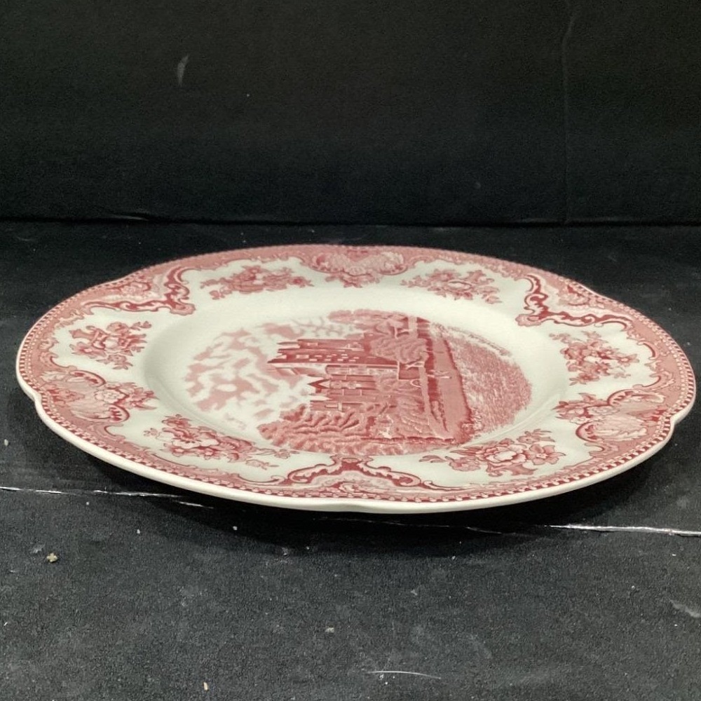 Johnson Brothers Old Britain Cstles Dinner Plate, Vintage Pink Transferware - Picture 9 of 11